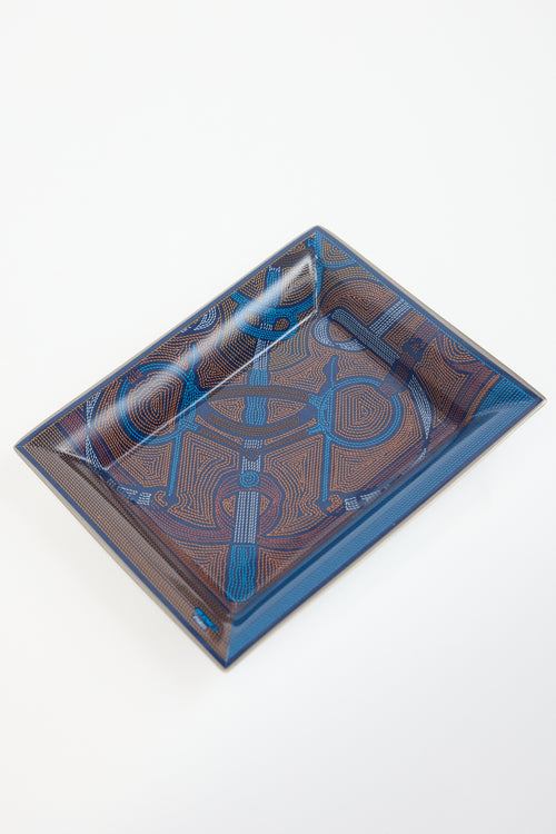 Hermès Porcelain Eperon d'Or Sellier Change Tray