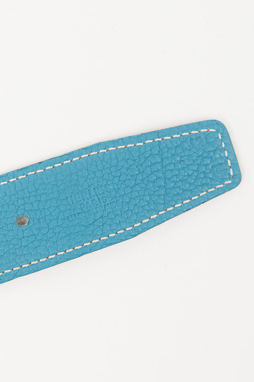 Hermès 2003 Leather Constance Reversible Belt