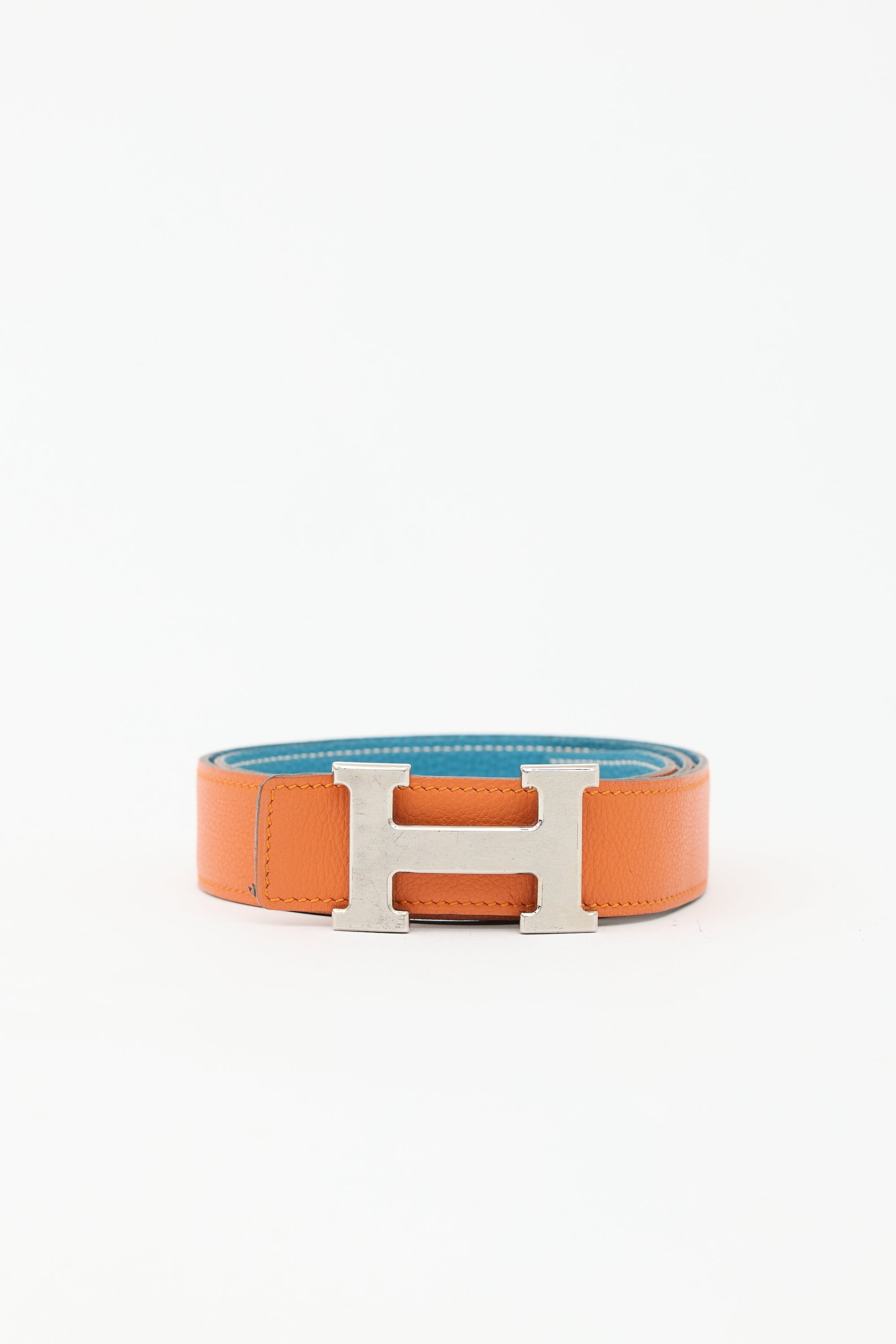 Hermès 2003 Leather Constance Reversible Belt