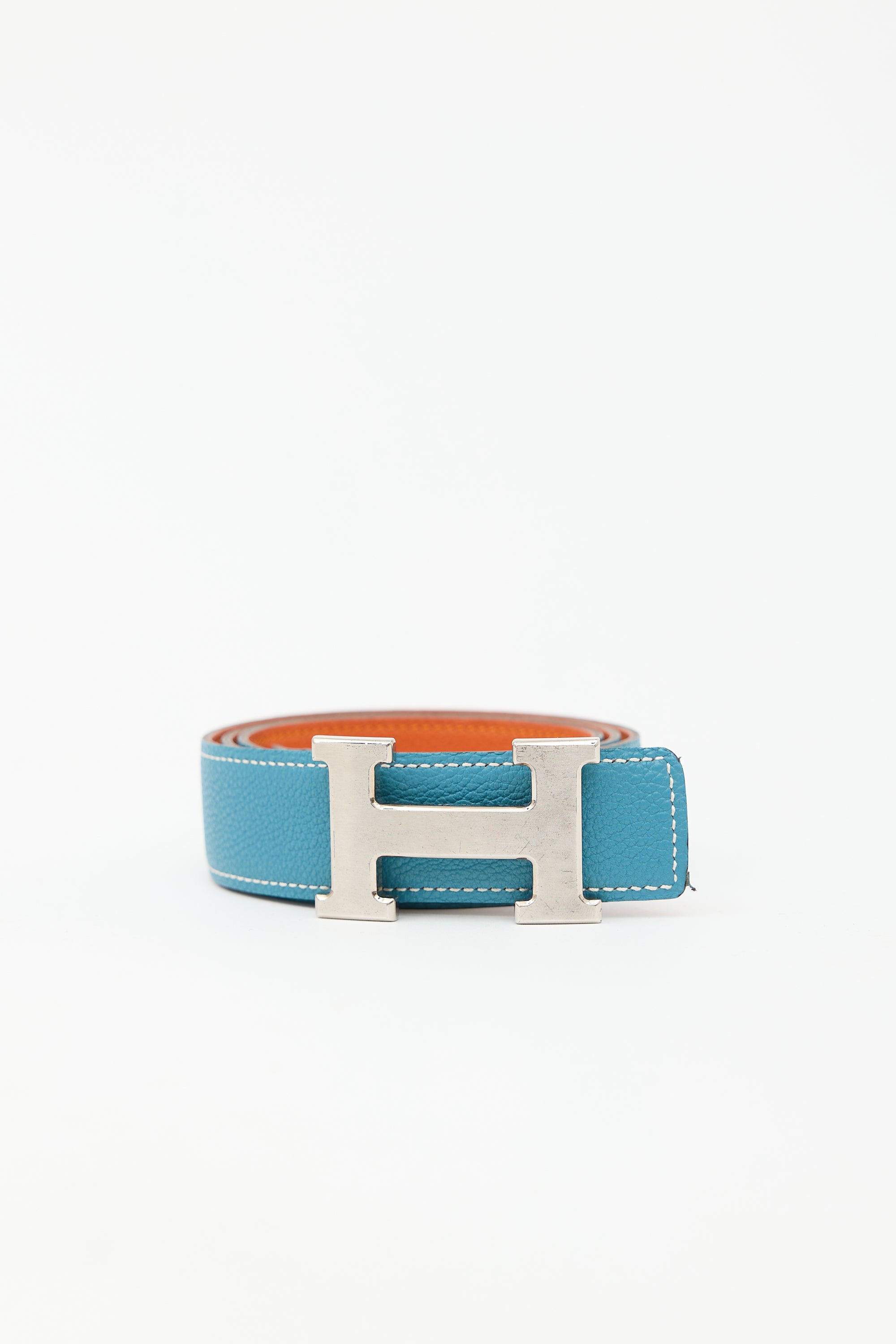 Hermès 2003 Leather Constance Reversible Belt
