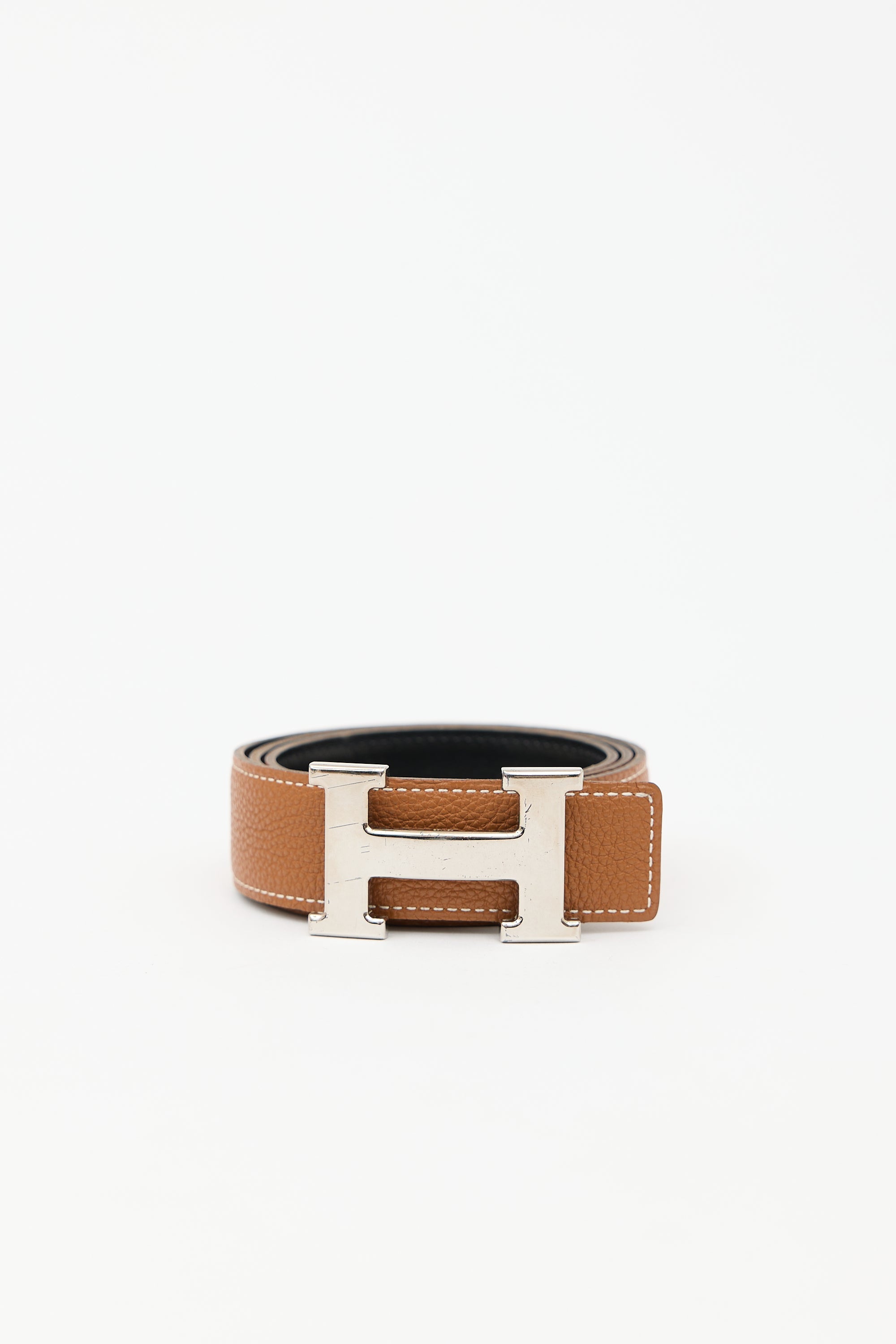 Hermès 2001 Leather Constance Reversible Belt