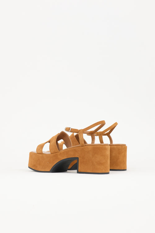 Hermès Suede Jam 30 Sandal