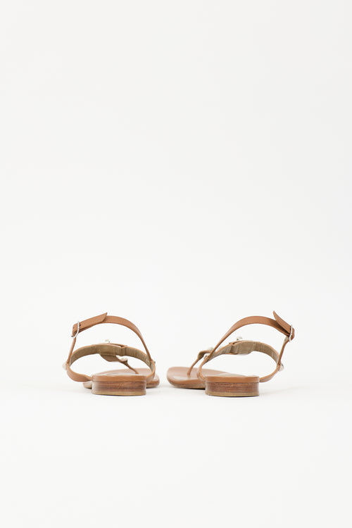 Hermès Leather Olivia Sandal