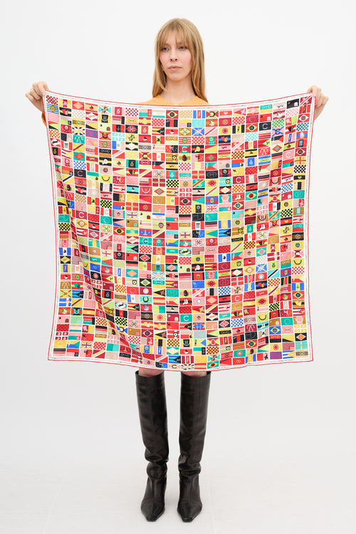 Hermès Silk En Voyage 90 Scarf