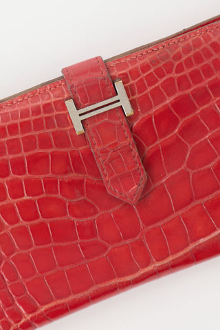 Hermès Exotic Leather Bearn Wallet