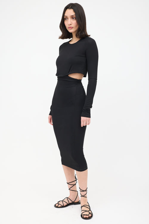 Haider Ackermann Cut Out Waist Dress