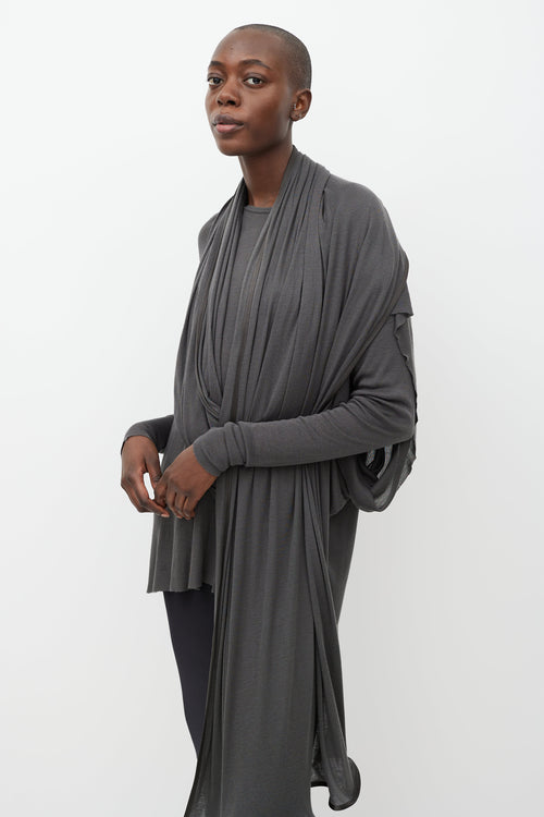 Haider Ackermann Grey Knit Two Piece Set