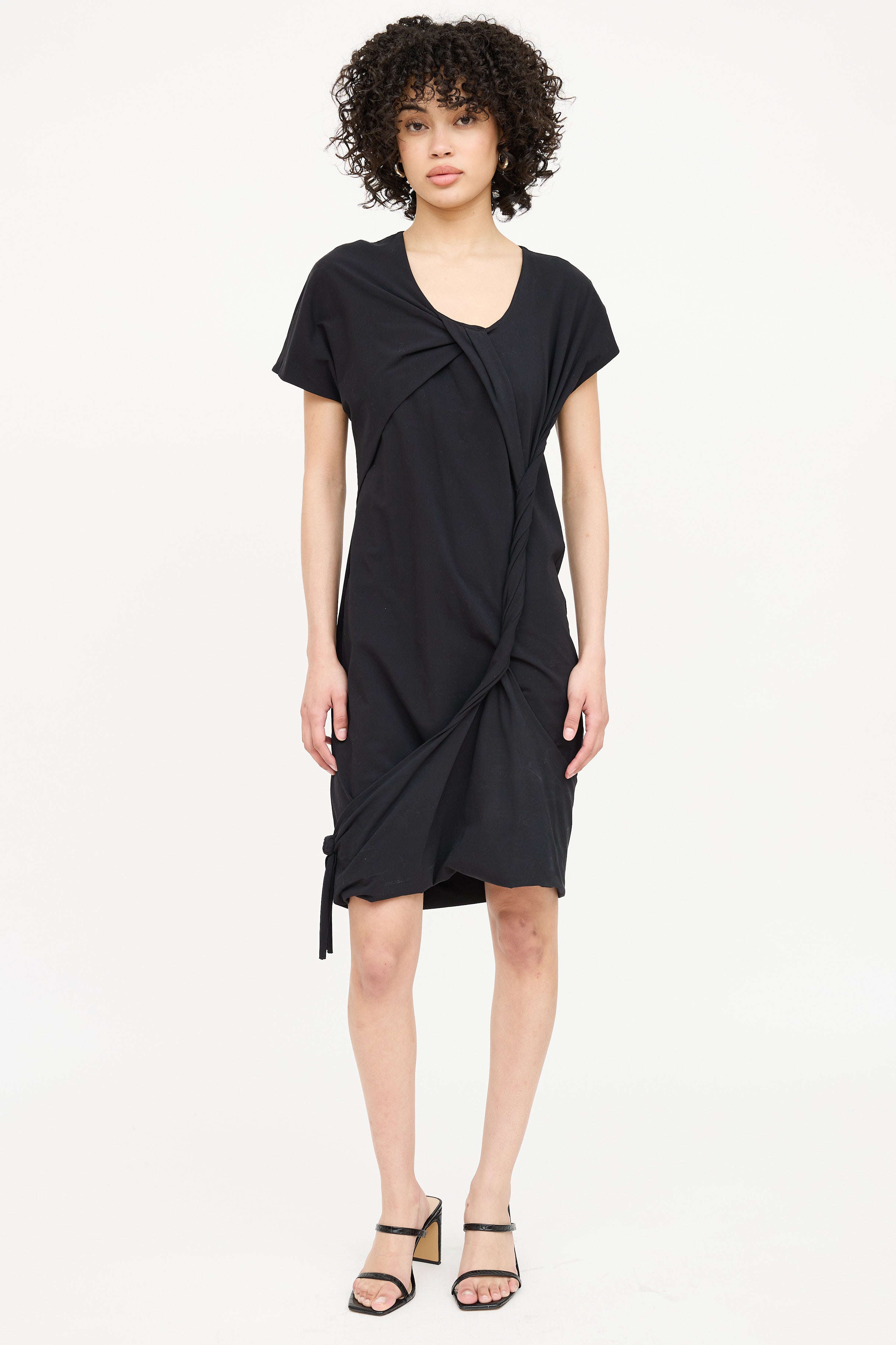 Helmut Lang Twisted Midi Dress