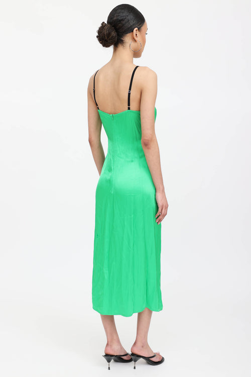 Helmut Lang Ruched Slip Dress