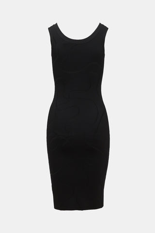 Helmut Lang Knit Patterned Dress
