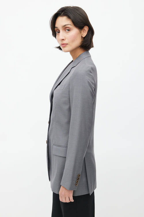 Helmut Lang Mid 1990's Bondage Strap Wool Blazer