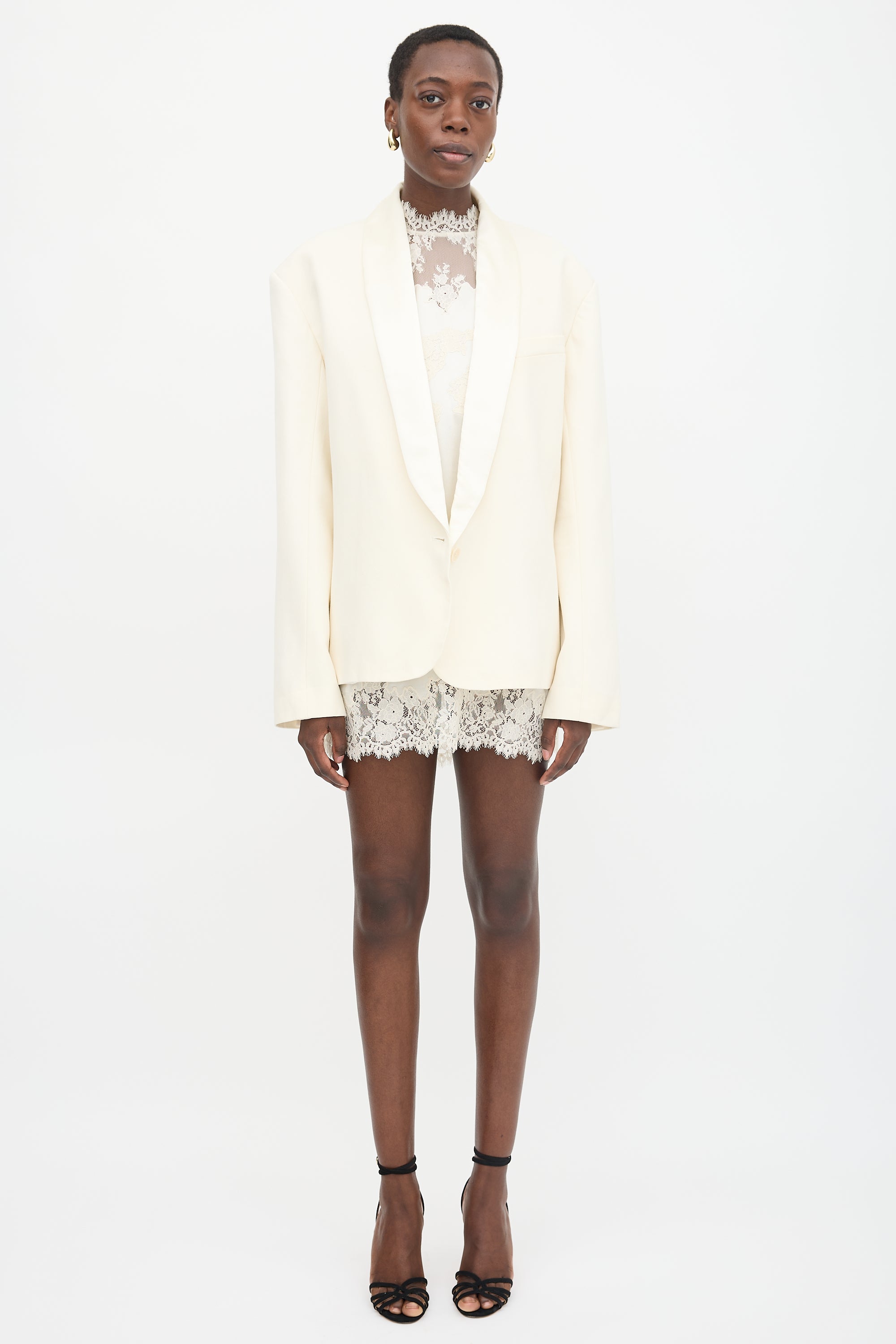 Helsa Wool Tux Blazer