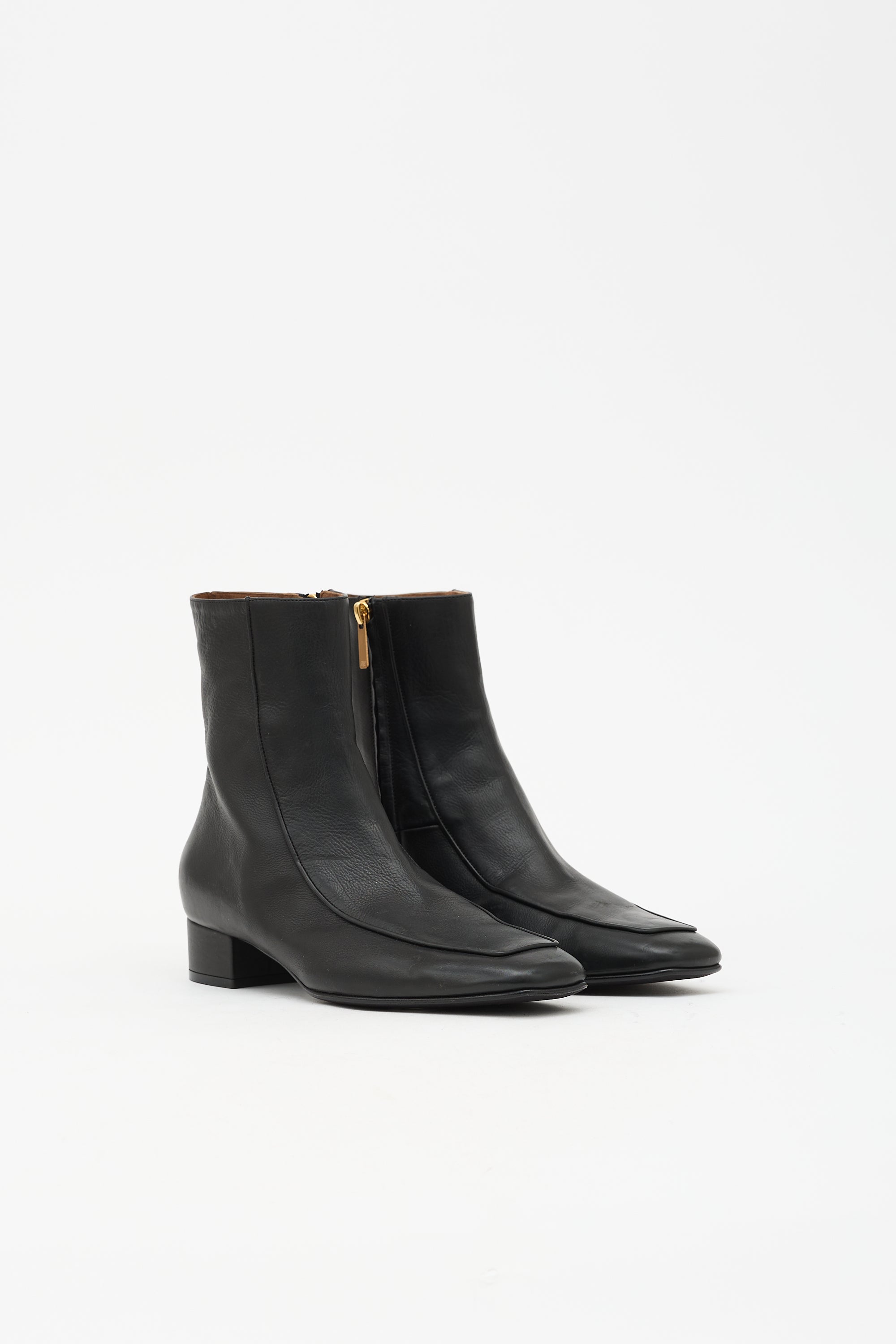 Herbert Levine Leather Shadow Ban Boot