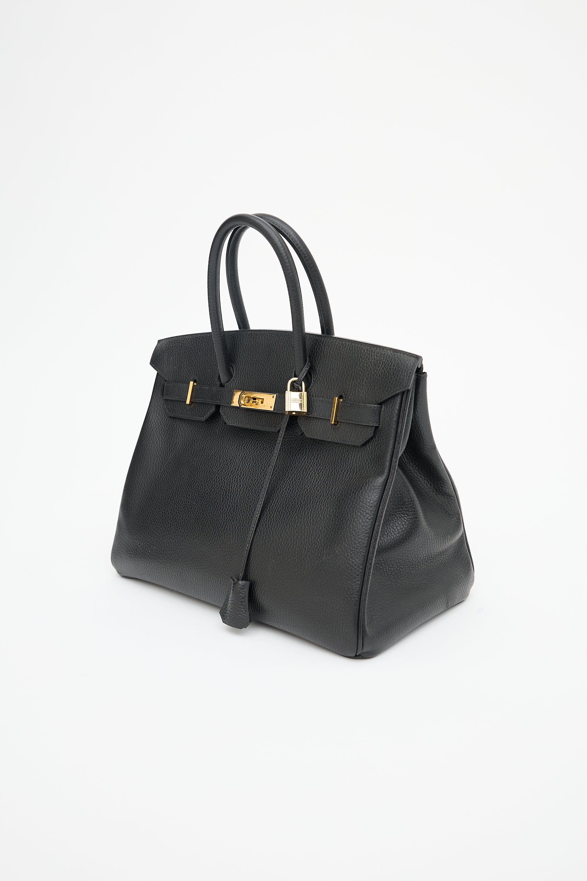 Hermès 1995 Noir Ardennes Birkin 35 Bag