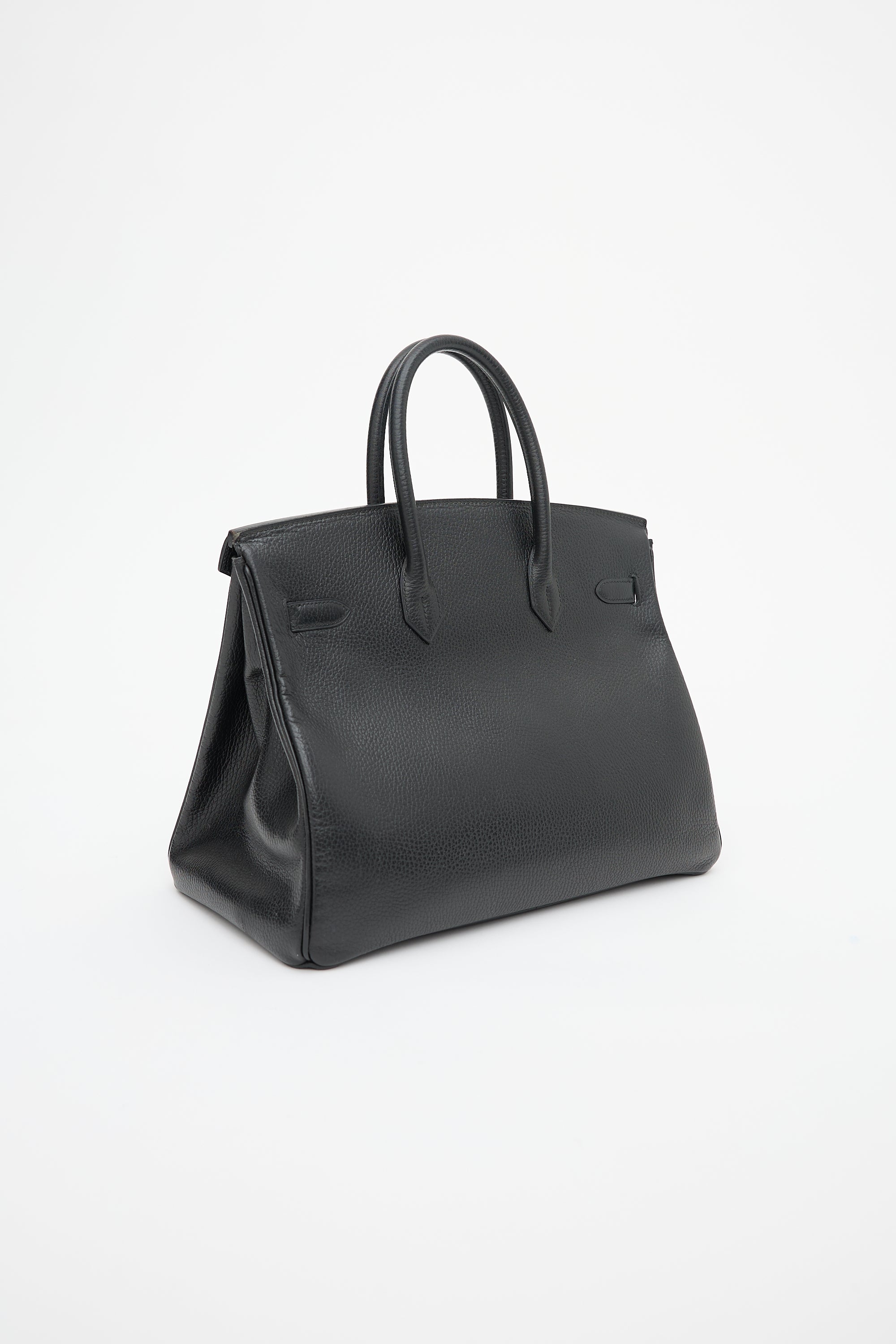 Hermès 1995 Noir Ardennes Birkin 35 Bag