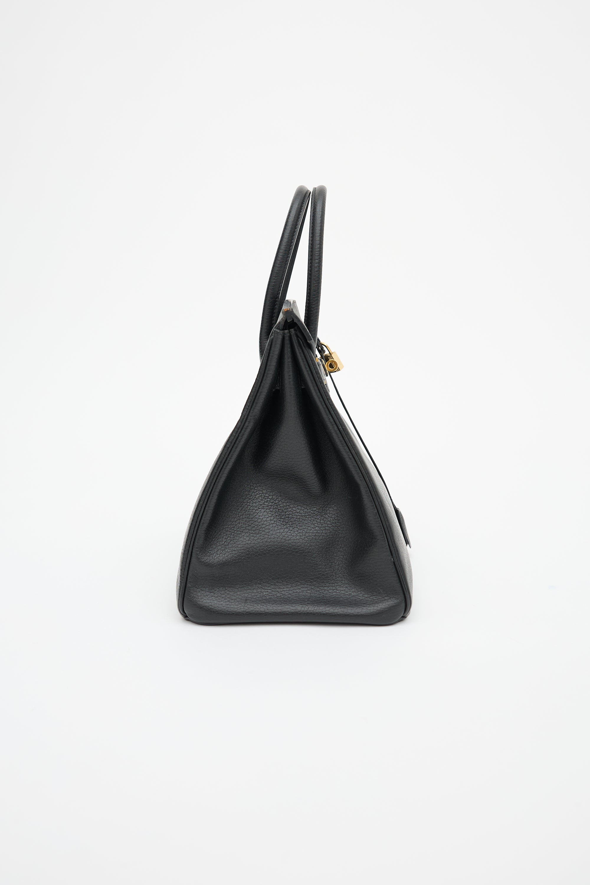 Hermès 1995 Noir Ardennes Birkin 35 Bag