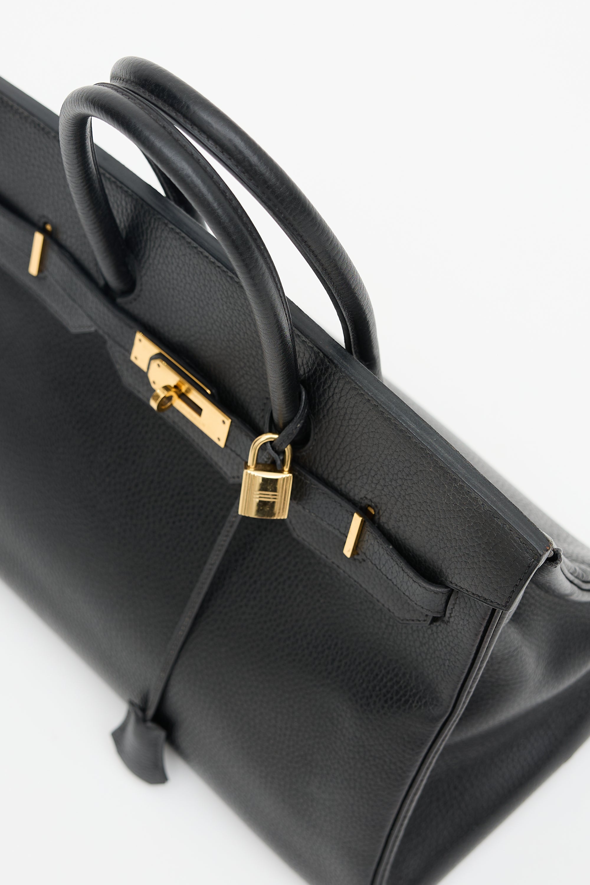 Hermès 1995 Noir Ardennes Birkin 35 Bag