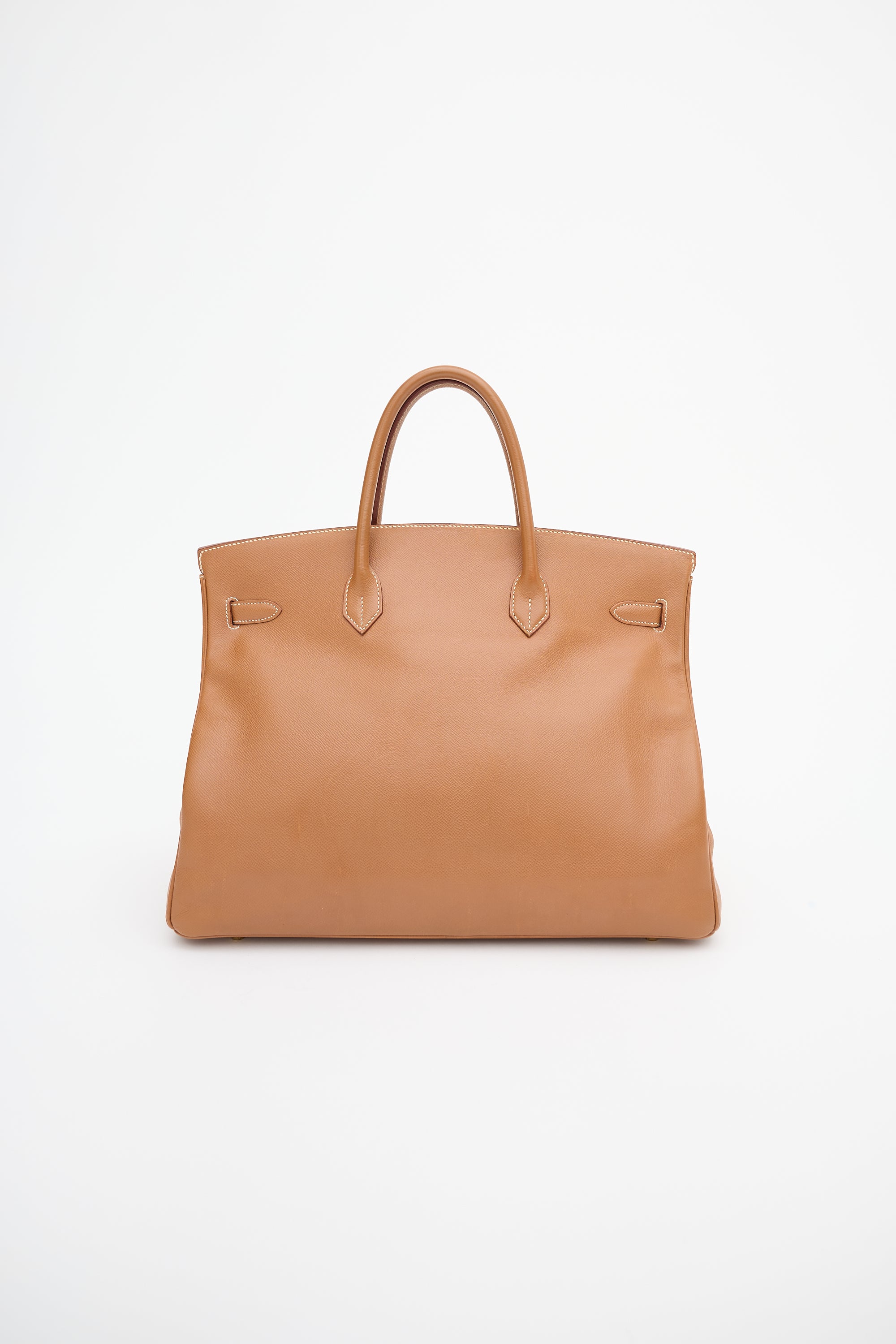 Hermès 1997 Gold Courchevel Birkin 40 Bag