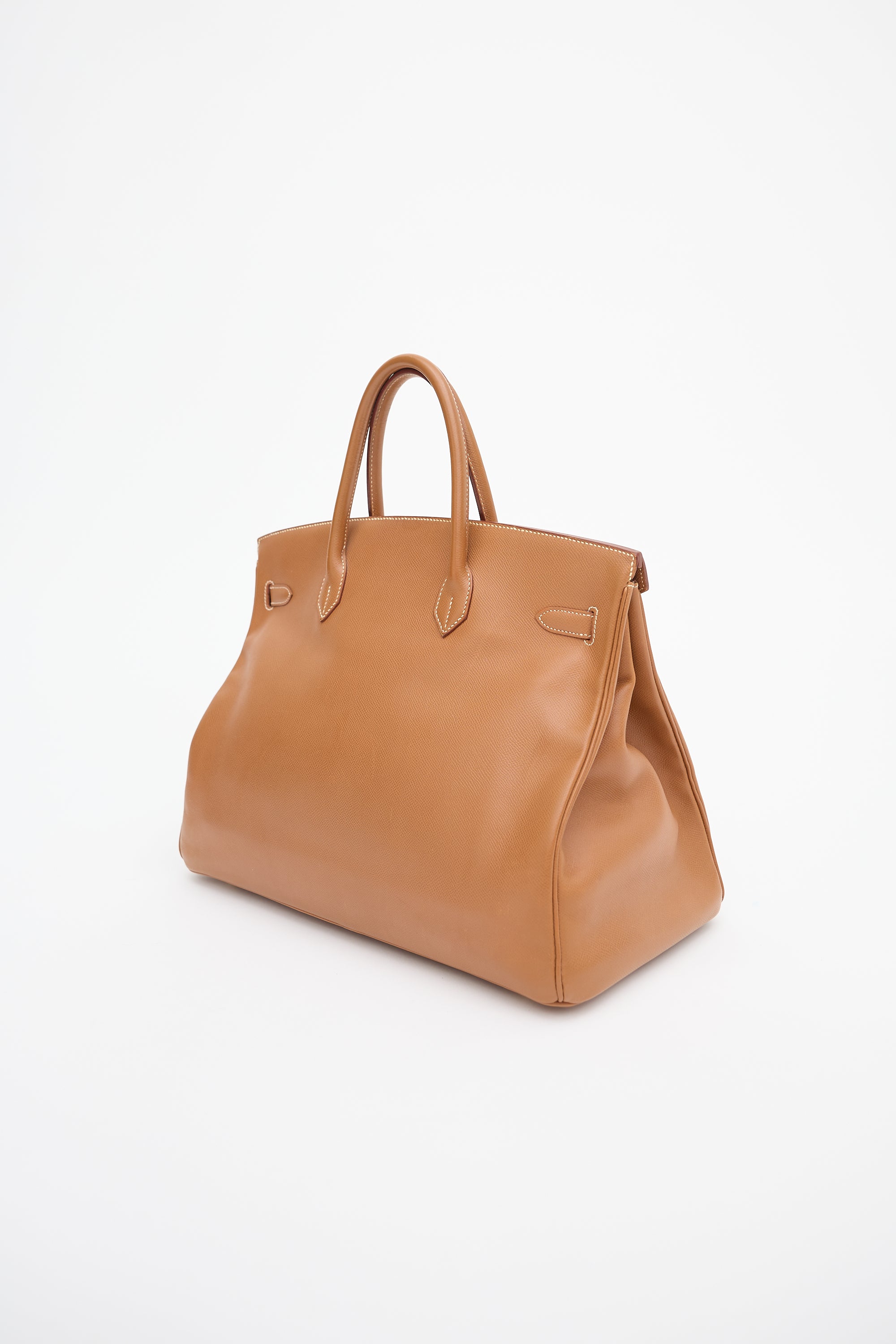 Hermès 1997 Gold Courchevel Birkin 40 Bag