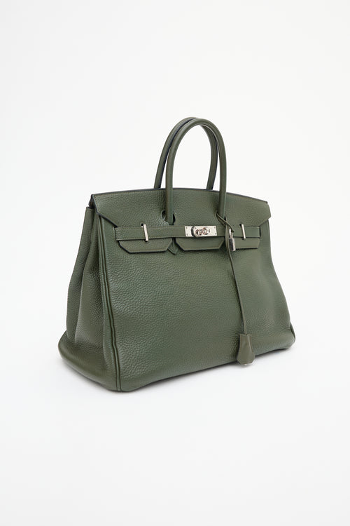Hermès 2010 Olive Togo Birkin 35 Bag