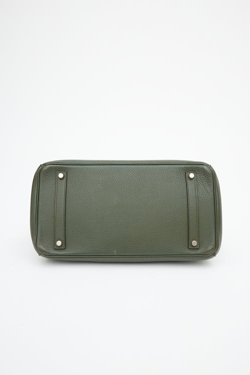 Hermès 2010 Olive Togo Birkin 35 Bag