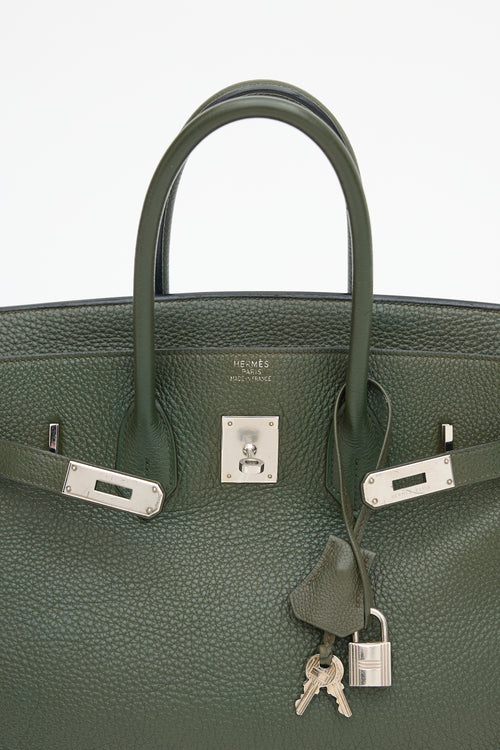 Hermès 2010 Olive Togo Birkin 35 Bag