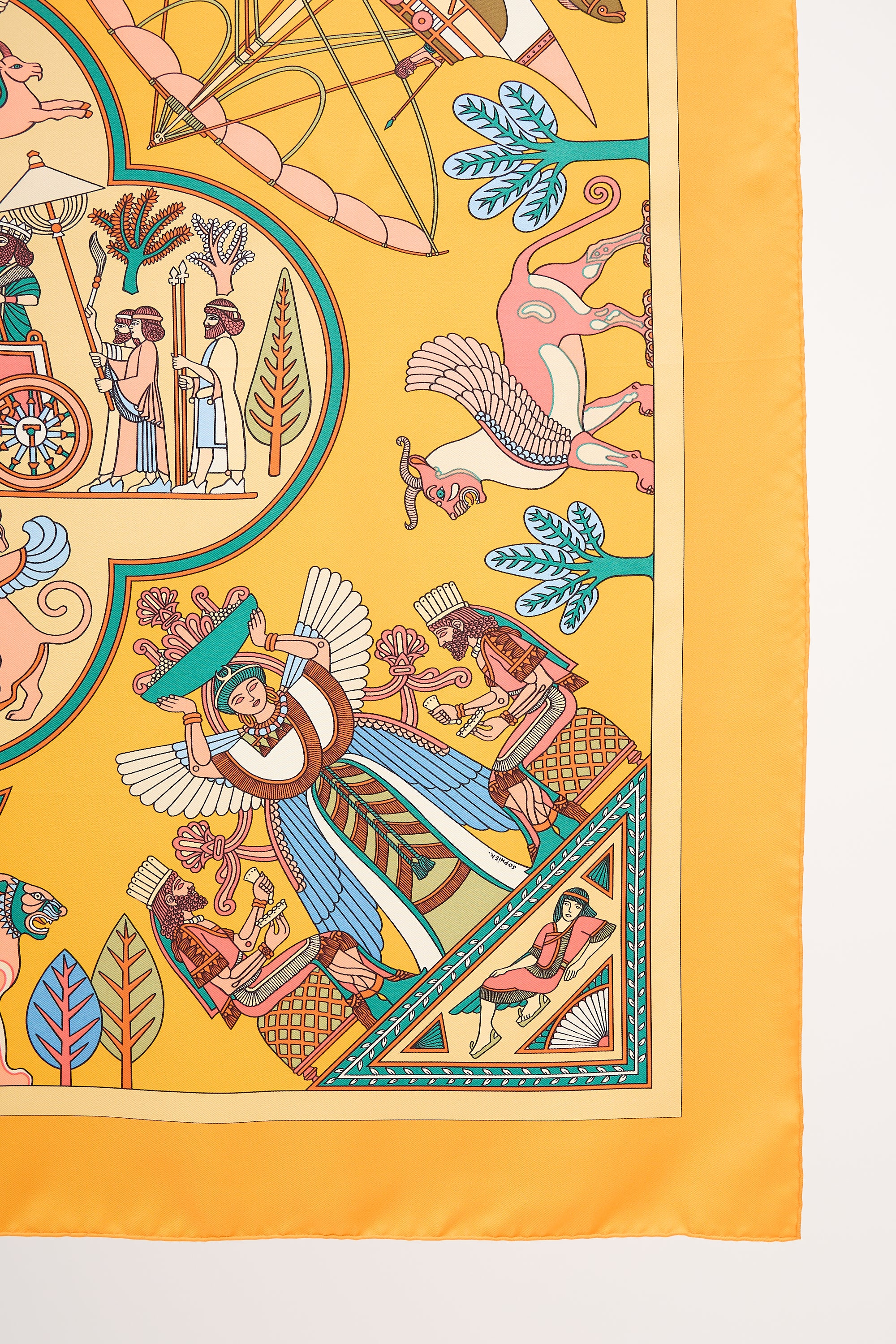 Hermès Silk Persepolis 90 Scarf