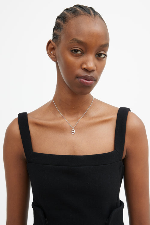 Hermès 18K White Gold & Diamond Farandole Pendant Necklace