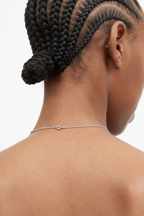 Hermès 18K White Gold & Diamond Farandole Pendant Necklace