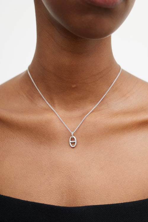 Hermès 18K White Gold & Diamond Farandole Pendant Necklace