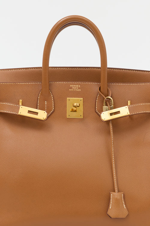 Hermès 1994 HAC Gold Courchevel Birkin 32 Bag