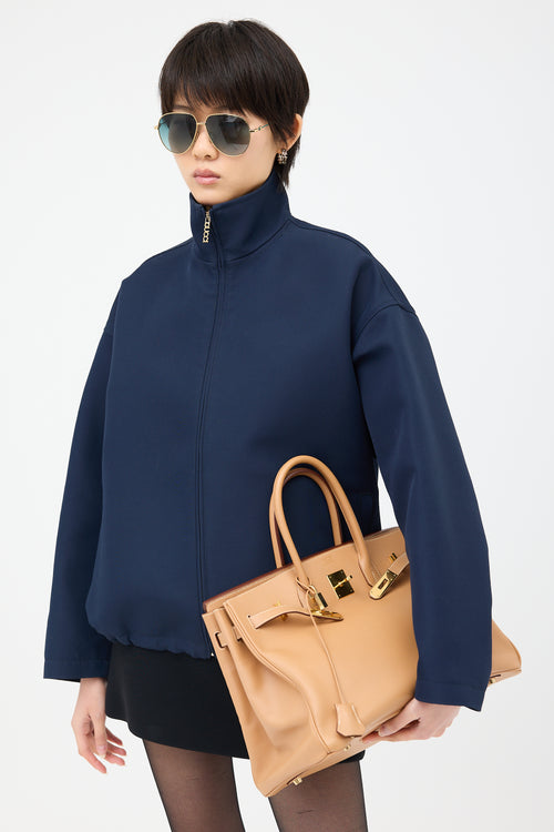 Hermès 1998 Natural Courchevel Birkin 35 Bag