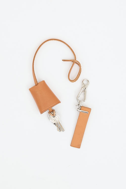 Hermès 2000 Écru Toile Canvas & Fauve Vache Hunter Leather HerBag 2-in-1