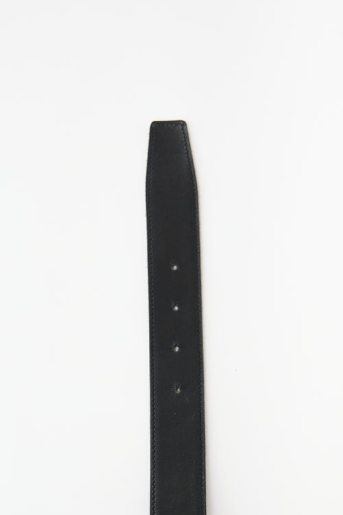 Hermès 2007 Togo Leather Reversible Belt Strap