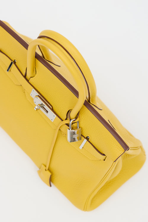 Hermès 2009 Jaune Ambre Clemence Birkin 30 Bag