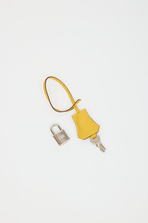 Hermès 2009 Jaune Ambre Clemence Birkin 30 Bag