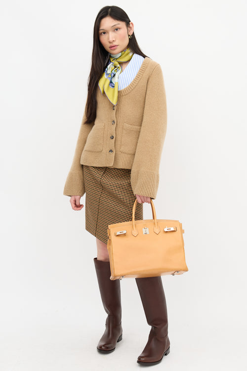 Hermès 2009 Vache Naturelle Birkin 35 Bag