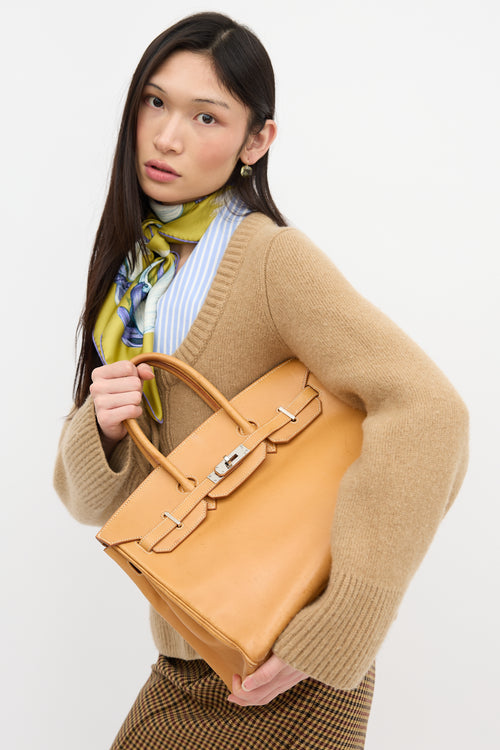 Hermès 2009 Vache Naturelle Birkin 35 Bag