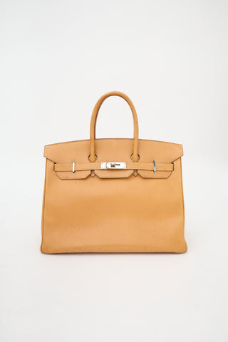 Hermès 2009 Vache Naturelle Birkin 35 Bag