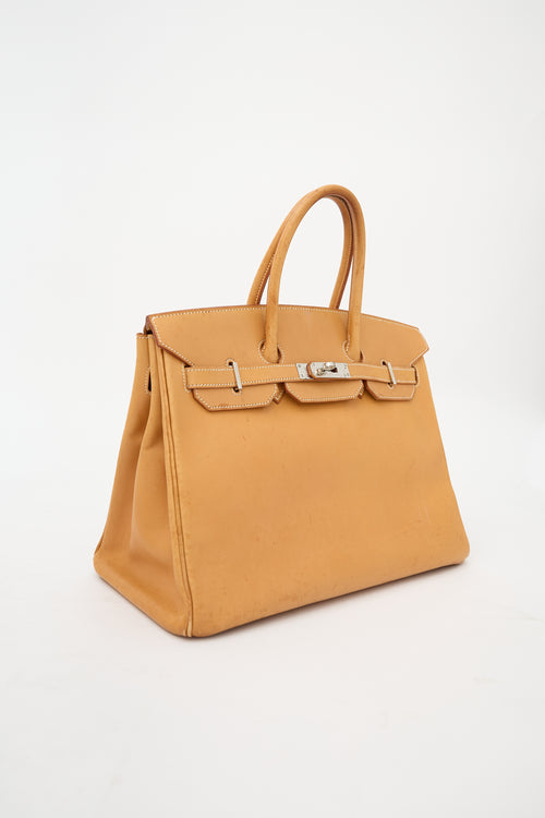 Hermès 2009 Vache Naturelle Birkin 35 Bag