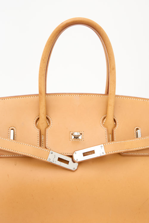 Hermès 2009 Vache Naturelle Birkin 35 Bag