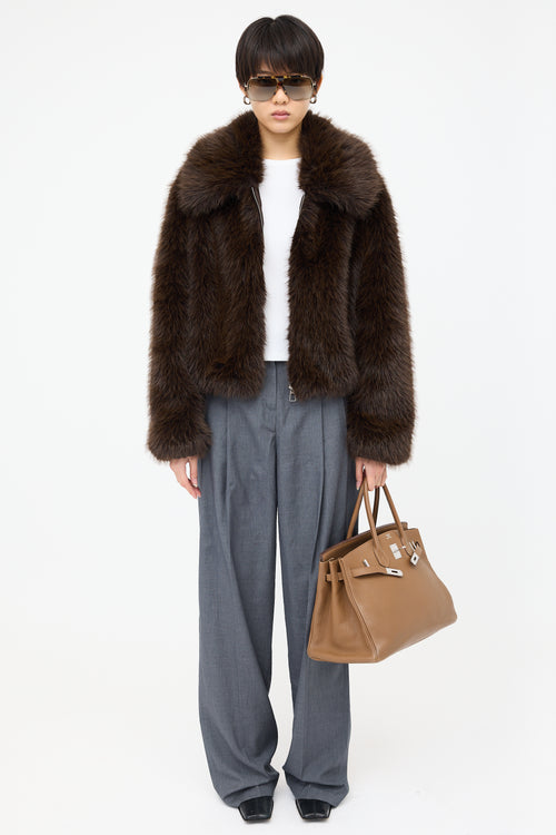 Hermès 2009 Alezan Clemence Birkin 35 Bag