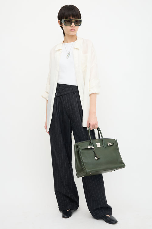 Hermès 2010 Olive Togo Birkin 35 Bag