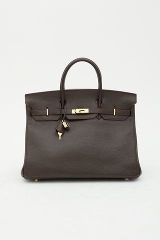 Hermès 2010 Chocolat Epsom Birkin 40 Bag