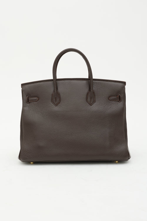 Hermès 2010 Chocolat Epsom Birkin 40 Bag