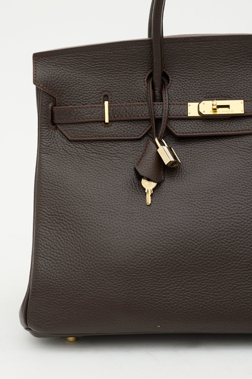 Hermès 2010 Chocolat Epsom Birkin 40 Bag