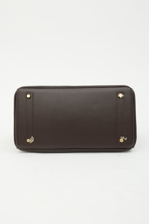 Hermès 2010 Chocolat Epsom Birkin 40 Bag