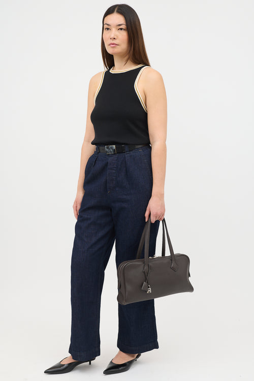 Hermès 2011 Ebene Clemence Victoria Elan 38 Bag