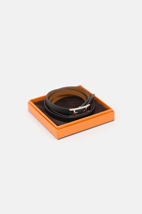 Hermès 2012 Chamonix Leather Hapi 3 Bracelet