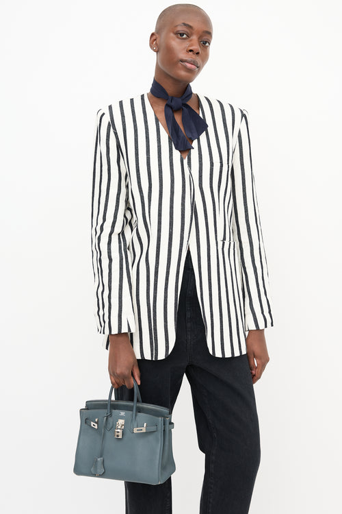 Hermès 2013 Bleu Orage Togo Birkin 25 Bag